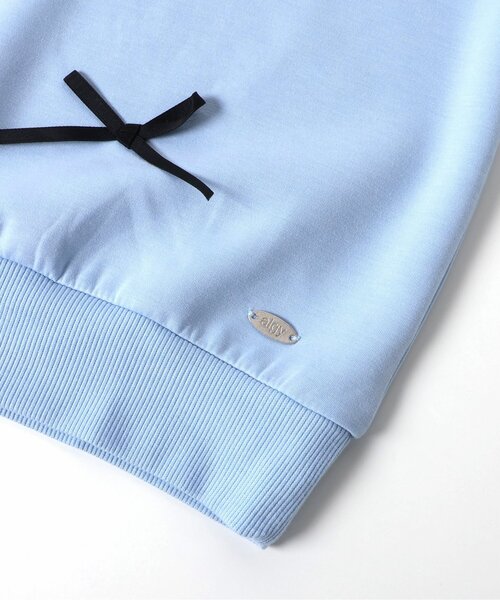 algy（アルジー）の「りぼんトレーナー（スウェット・キッズ・グレー/オフホワイト/サックスブルー・XX-SMALL/X-SMALL/MEDIUM/SMALL）」の11枚目の写真