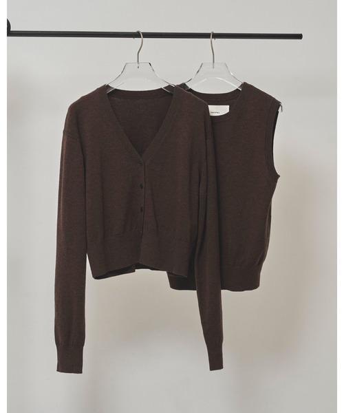 TODAYFUL2set Useful Knit ダークブラウン 2set Useful Knit（ニット/セーター）｜TODAYFUL（トゥデイフル）の