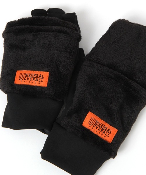 UNIVERSAL OVERALL(ユニバーサルオーバーオール)の「【UNIVERSAL OVERALL(ユニバーサルオーバーオール)】ファーフードグローブ(手袋・レディース・その他1/ブラック・FREE)」の13枚目の写真