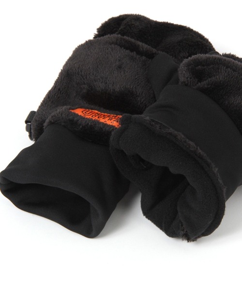 UNIVERSAL OVERALL(ユニバーサルオーバーオール)の「【UNIVERSAL OVERALL(ユニバーサルオーバーオール)】ファーフードグローブ(手袋・レディース・その他1/ブラック・FREE)」の14枚目の写真