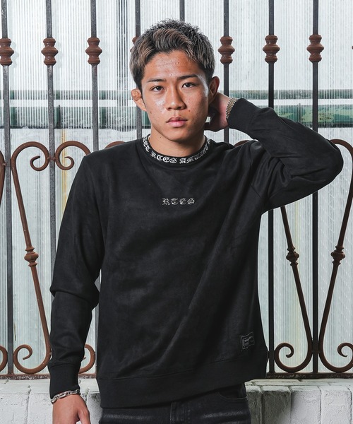 adamsJUGGLER(アダムスジャグラー)の「RTEG O.E プレート&N.J スウェットプル(スウェット・メンズ・ホワイト/ブラック・S/M/L/XL)」の2枚目の写真