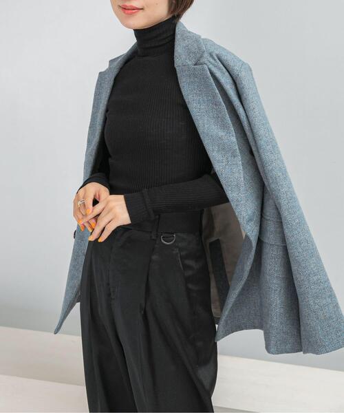 URBAN RESEARCH ROSSO WOMEN(アーバンリサーチ ロッソ)の「GICIPI PRUGNA(ニット/セーター・レディース・ブラック/オフホワイト・3)」の1枚目の写真
