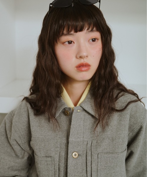 common gull products.（コモンガルプロダクツ）の「カバーオール、かさこそと。（カバーオール・レディース・ピンク系/ネイビー/杢グレー・LARGE/MEDIUM/SMALL）」の17枚目の写真