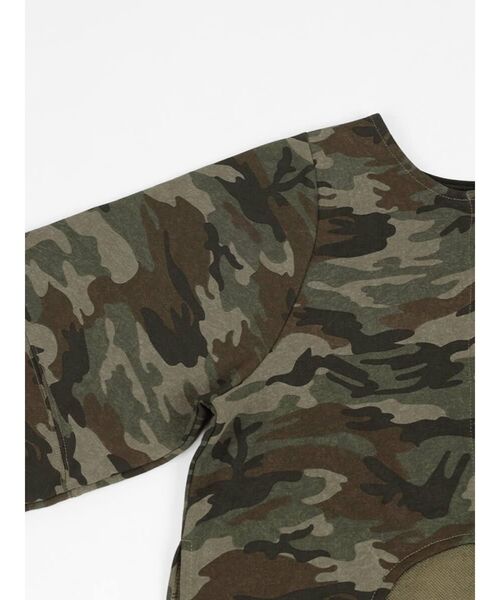 :ETHROF(イーサオブ)の「CAMOUFLAGE FRONT CURVE LONG SLEEVE TOPS(Tシャツ/カットソー・レディース・カーキ/グレー・FREE)」の8枚目の写真