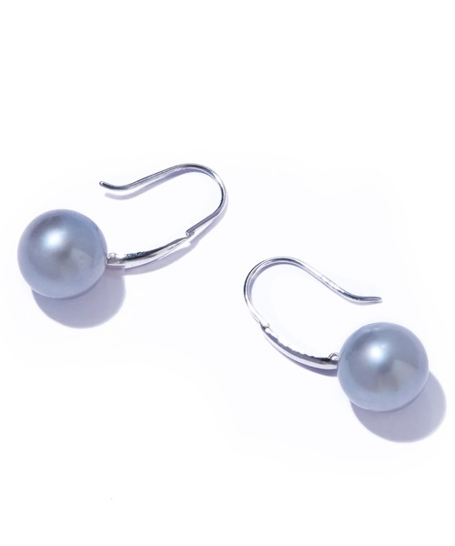 les bonbon(ルボンボン)の「【les bon bon】brume pearl hook pierce/ブリュム パール フック ピアス BOB833(ピアス(両耳用)・レディース・シルバー・FREE)」の4枚目の写真