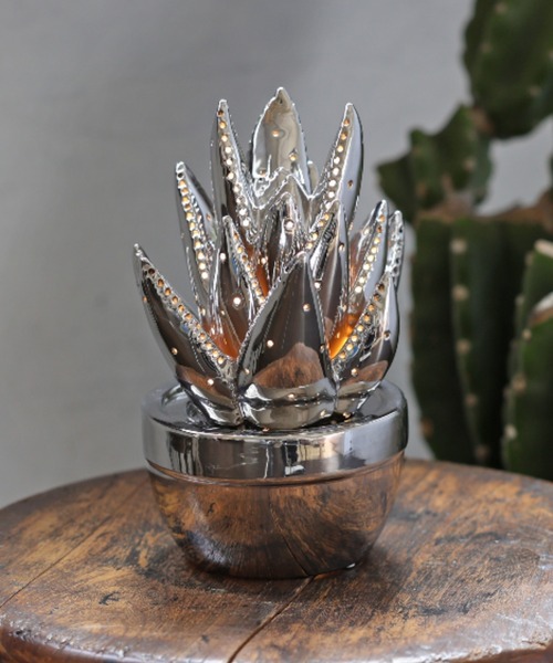 DULTON(�_���g��)��PORCELAIN ALOE LIGHT CHROME/��ド���v �A���G(�Ɩ�)