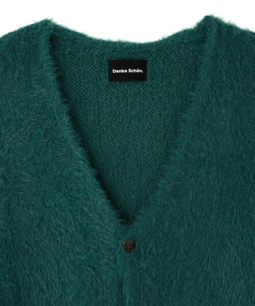 DANKE SCHON(ダンケシェーン)の「【WEB&DEPOT限定】DankeSchon/ダンケシェーン/SHAGGY CARDIGAN(カーディガン/ボレロ・レディース・ブラック/ホワイト/モスグリーン・L/XL/M)」の8枚目の写真