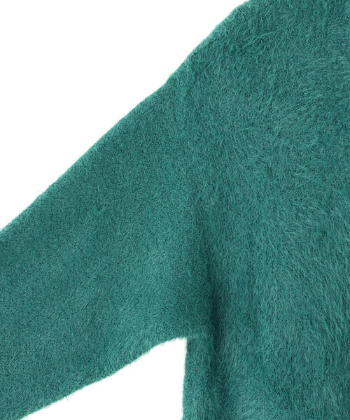 DANKE SCHON(ダンケシェーン)の「【WEB&DEPOT限定】DankeSchon/ダンケシェーン/SHAGGY CARDIGAN(カーディガン/ボレロ・レディース・ブラック/ホワイト/モスグリーン・L/XL/M)」の9枚目の写真