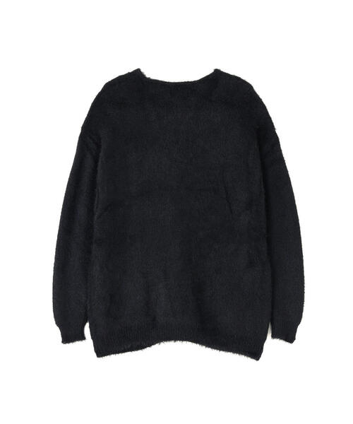 DANKE SCHON(ダンケシェーン)の「【WEB&DEPOT限定】DankeSchon/ダンケシェーン/SHAGGY CARDIGAN(カーディガン/ボレロ・レディース・ブラック/ホワイト/モスグリーン・L/XL/M)」の4枚目の写真