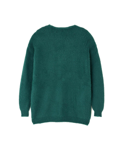 DANKE SCHON(ダンケシェーン)の「【WEB&DEPOT限定】DankeSchon/ダンケシェーン/SHAGGY CARDIGAN(カーディガン/ボレロ・レディース・ブラック/ホワイト/モスグリーン・L/XL/M)」の5枚目の写真