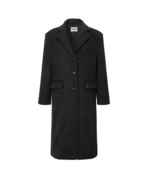KHAKIPOINT(カーキポイント)の「Wool Maxi Coat (charcoal)(チェスターコート・レディース・その他・FREE)」の1枚目の写真