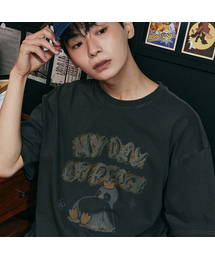 マイデイピグメント 半袖Tシャツ チャコール