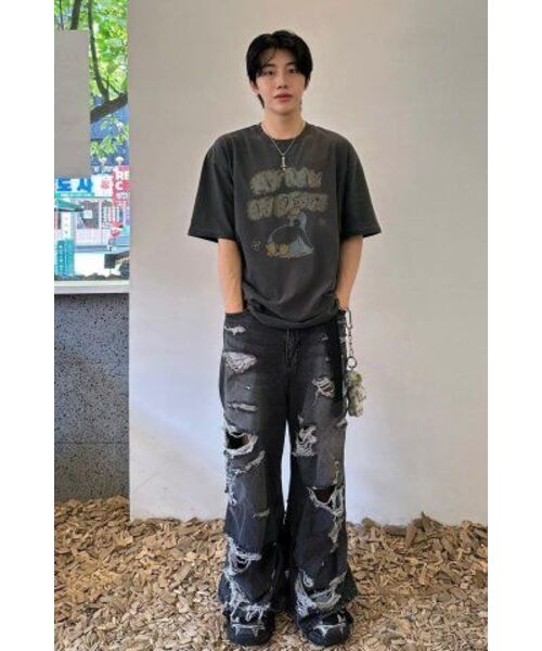 GAKKAI UNIONS(ガッカイユニオンズ)の「マイデイピグメント 半袖Tシャツ チャコール(Tシャツ/カットソー・レディース・その他・MEDIUM/LARGE)」の9枚目の写真