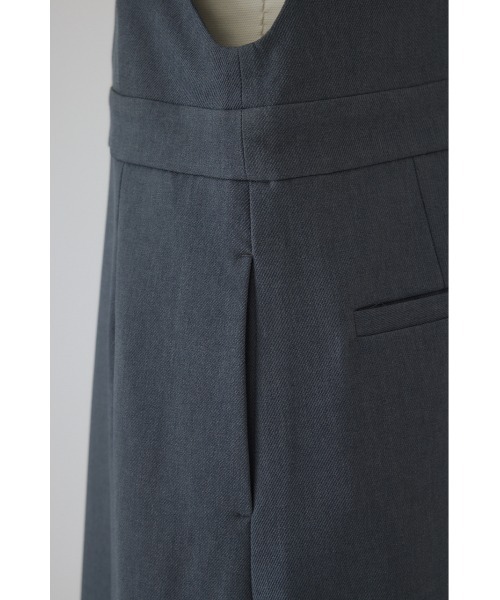 RIM.ARK（リムアーク）の「Vest like jumper SK ベストライクジャンパースカート（ジャンパースカート・レディース・グレー/ブラック・36/38）」の12枚目の写真