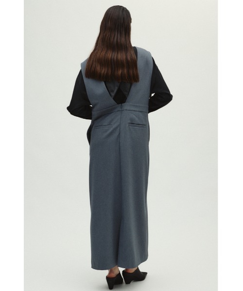 RIM.ARK（リムアーク）の「Vest like jumper SK ベストライクジャンパースカート（ジャンパースカート・レディース・グレー/ブラック・36/38）」の20枚目の写真