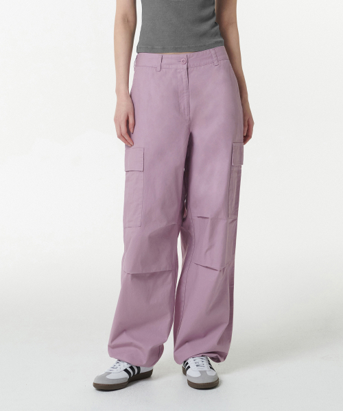 MUSINSA STANDARD WOMAN（ムシンサスタンダードウーマン）の「ウィメンズワイドカーゴパンツ[ダスティピンク]（その他パンツ・レディース・その他・30/24/25/26/27/28/29）」の2枚目の写真