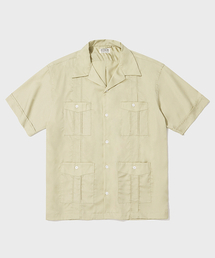 4PK CUBAN COLLAR HALF SHIRT_LIGHT KHAKI