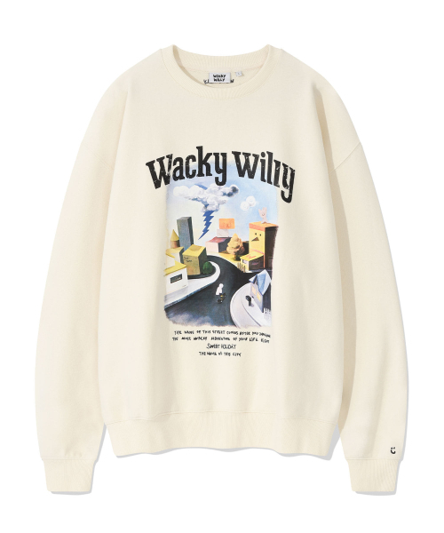 Wacky WiLLy(ワッキーウィリー)の「イラストアートワーク スウェット クレーム(スウェット・レディース・その他・MEDIUM/LARGE/X-LARGE/SMALL)」の1枚目の写真