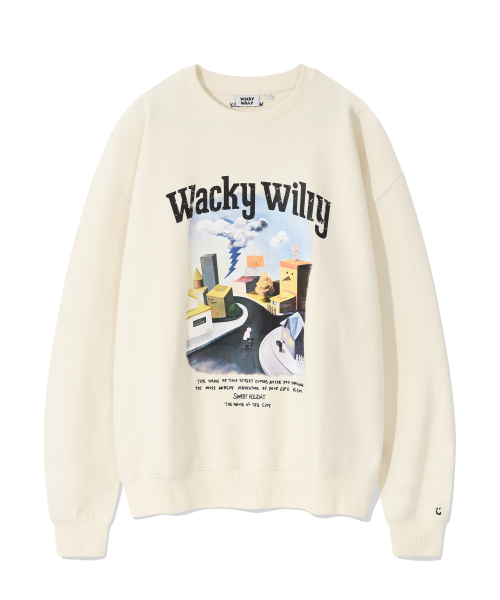Wacky WiLLy(ワッキーウィリー)の「イラストアートワーク スウェット クレーム(スウェット・レディース・その他・MEDIUM/LARGE/X-LARGE/SMALL)」の2枚目の写真