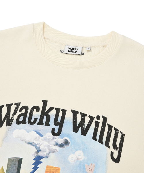 Wacky WiLLy(ワッキーウィリー)の「イラストアートワーク スウェット クレーム(スウェット・レディース・その他・MEDIUM/LARGE/X-LARGE/SMALL)」の4枚目の写真
