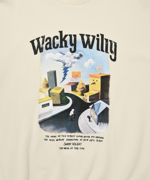 Wacky WiLLy(ワッキーウィリー)の「イラストアートワーク スウェット クレーム(スウェット・レディース・その他・MEDIUM/LARGE/X-LARGE/SMALL)」の5枚目の写真