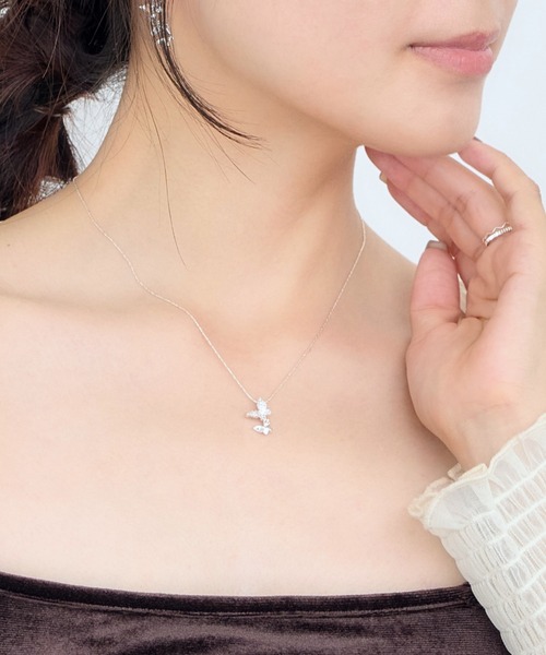 パヴェバタフライネックレス（ネックレス）｜Heartdance（ハートダンス