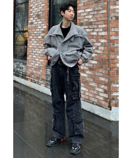 GUBIN(グビン)の「マックスポケットウォッシングワイドデニムパンツ(デニムパンツ・レディース・その他・MEDIUM/LARGE/SMALL)」の2枚目の写真