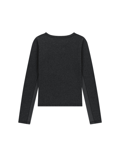 AAKAM（アーカム）の「Side Eyelet Long Sleeve (Dark Gray)（Tシャツ/カットソー・レディース・その他・1/2）」の2枚目の写真