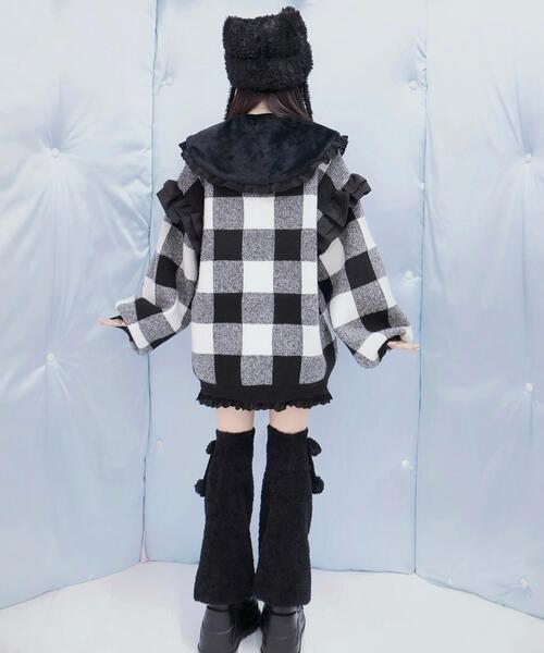 Whinny（ホワイニー）の「Whinny/ふんわりふわふわウィンター（ニット/セーター・レディース・グレー/ブラック/サックスブルー・FREE）」の20枚目の写真