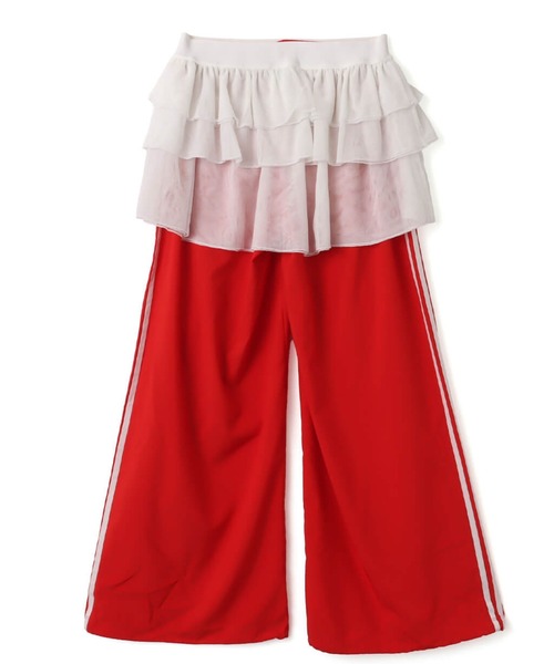 adidas(アディダス)の「adidas LACE ADILENIUM FB TRACK PANTS / アディダス レース ADILENIUM ファイヤーバード トラックパンツ(その他パンツ・レディース・レッド・L/M/S)」の8枚目の写真
