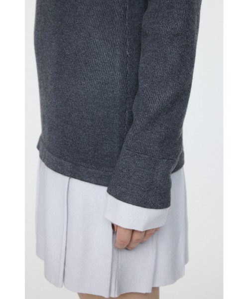 LAYERED KNIT ミニドレス（ワンピース）｜MOUSSY（マウジー）の