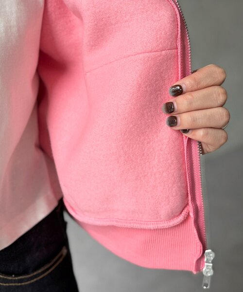 U.S. POLO ASSN.（ユーエスポロアッスン）の「裏起毛短丈パーカー（パーカー・レディース・グレー系その他/ピンク/ネイビー・FREE）」の21枚目の写真