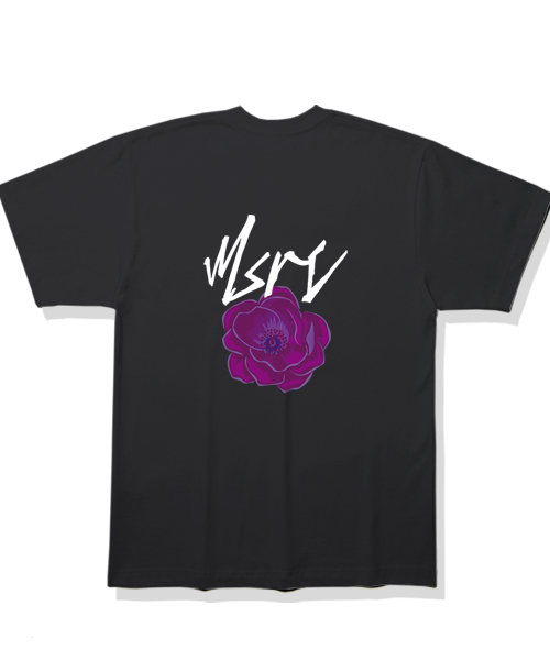 MONSTER REPUBLIC(モンスターリパブリック)の「MSRC フラワーラベンダーパープルTシャツ ブラック(Tシャツ/カットソー・レディース・その他・LARGE/MEDIUM/SMALL/X-LARGE)」の1枚目の写真