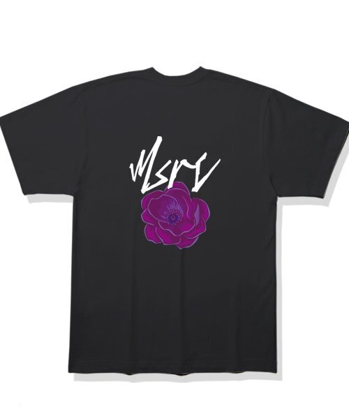 MONSTER REPUBLIC(モンスターリパブリック)の「MSRC フラワーラベンダーパープルTシャツ ブラック(Tシャツ/カットソー・レディース・その他・LARGE/MEDIUM/SMALL/X-LARGE)」の3枚目の写真
