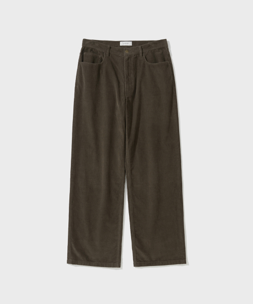 5P CORDUROY PANTS (BROWN)