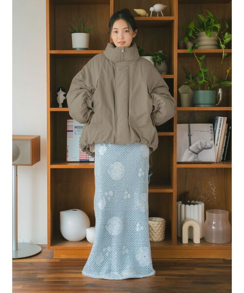 Ungrid（アングリッド）の「中綿モンスターコート（ブルゾン・レディース・アイボリー/ブラック/カーキ・FREE）」の8枚目の写真