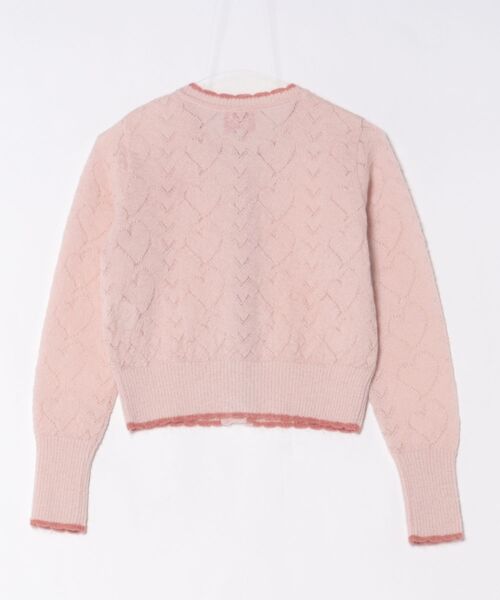 Vivienne Westwood（ヴィヴィアンウエストウッド）の「ﾓﾍﾔｱｲﾚｯﾄﾊｰﾄﾆｯﾄｸﾙｰﾈｯｸｶｰﾃﾞｨｶﾞﾝ（カーディガン/ボレロ・レディース・ピンク/ブラック・FREE）」の3枚目の写真