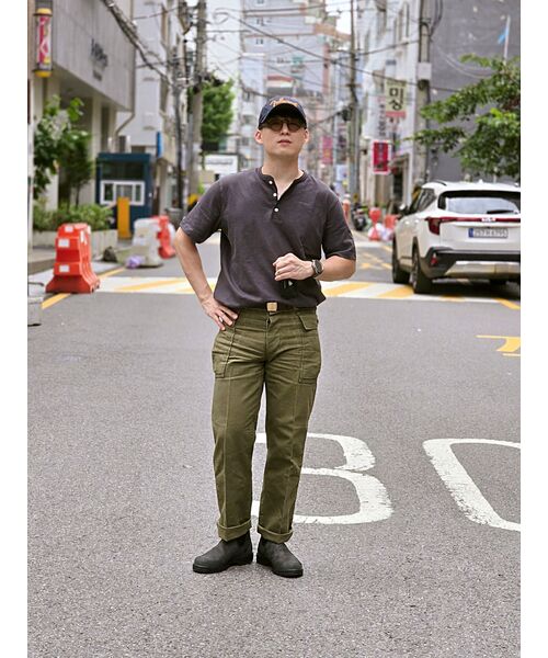 sortie(ソルティ)の「Utility Henly neck T-Shirts (Brown)(Tシャツ/カットソー・メンズ・その他・LARGE/X-LARGE/MEDIUM)」の13枚目の写真