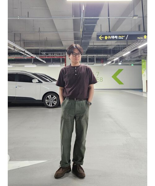 sortie(ソルティ)の「Utility Henly neck T-Shirts (Brown)(Tシャツ/カットソー・メンズ・その他・LARGE/X-LARGE/MEDIUM)」の14枚目の写真