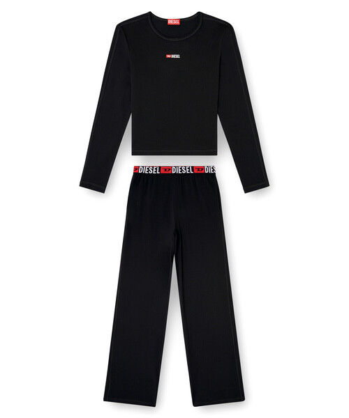 DIESEL（ディーゼル）の「ウィメンズ パジャマ SET-GILDA-D-CORE（ルームウェア/パジャマ・レディース・グレー/ブラック・LARGE/MEDIUM/SMALL/X-SMALL）」の5枚目の写真