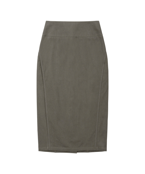 WELLBEING EXPRESS(ウェルビーイングエクスプレス)の「Embroidered Long Skirt Khaki(スカート・レディース・その他・MEDIUM)」の1枚目の写真