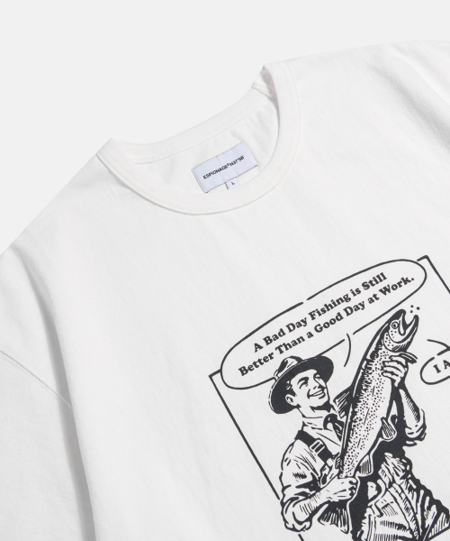 ESPIONAGE(エスピオナジ)の「Fishing and Work Heavyweight Tee Off White(Tシャツ/カットソー・レディース・その他・MEDIUM/LARGE/X-LARGE)」の4枚目の写真