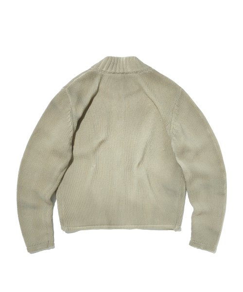 suade（スエード）の「WASHED KNIT ZIP UP [IVORY]（カーディガン/ボレロ・レディース・その他・LARGE/SMALL）」の2枚目の写真