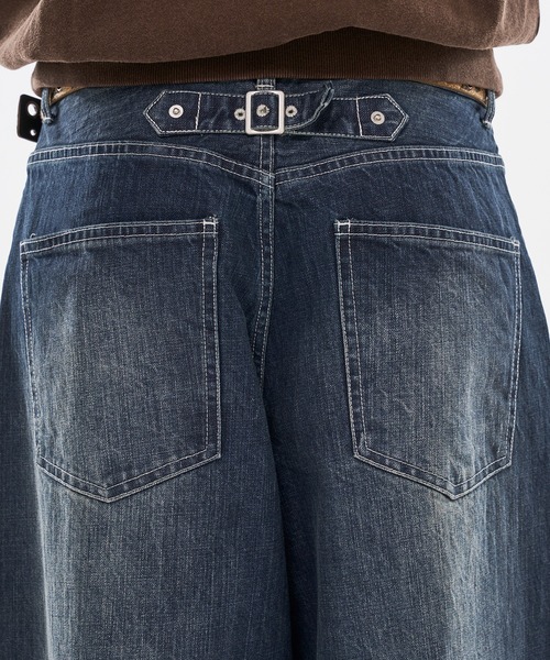 WISH FOR EVER（ウィッシュフォーエバー）の「【 2color / 3size 】SPECIAL SLAB DENIM WIDE CURVE DENIM（デニムパンツ・メンズ・ブラック/インディゴブルー・LARGE/MEDIUM/SMALL）」の8枚目の写真