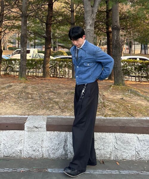 BEGIN202（ビギン202）の「ウォッシュドコットンドビー パンツ [ウォッシュドブラック]（その他パンツ・メンズ・その他・1/2/3/4）」の14枚目の写真