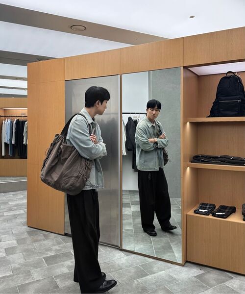 BEGIN202（ビギン202）の「ウォッシュドコットンドビー パンツ [ウォッシュドブラック]（その他パンツ・メンズ・その他・1/2/3/4）」の7枚目の写真
