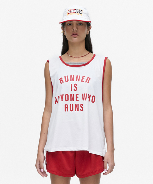 MENASOO(ミナス)の「MESH RUNNER CLUB SLEEVE_WHITE(Tシャツ/カットソー・レディース・ホワイト/ブラック/ライトグレー/ネイビー・F/SMALL/MEDIUM)」の5枚目の写真