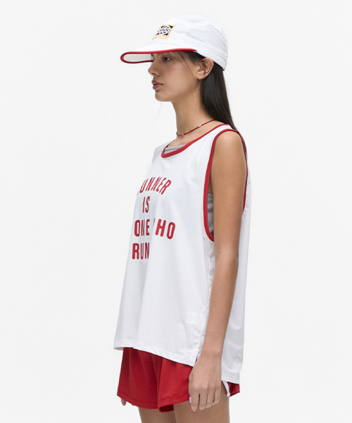 MENASOO(ミナス)の「MESH RUNNER CLUB SLEEVE_WHITE(Tシャツ/カットソー・レディース・ホワイト/ブラック/ライトグレー/ネイビー・F/SMALL/MEDIUM)」の6枚目の写真