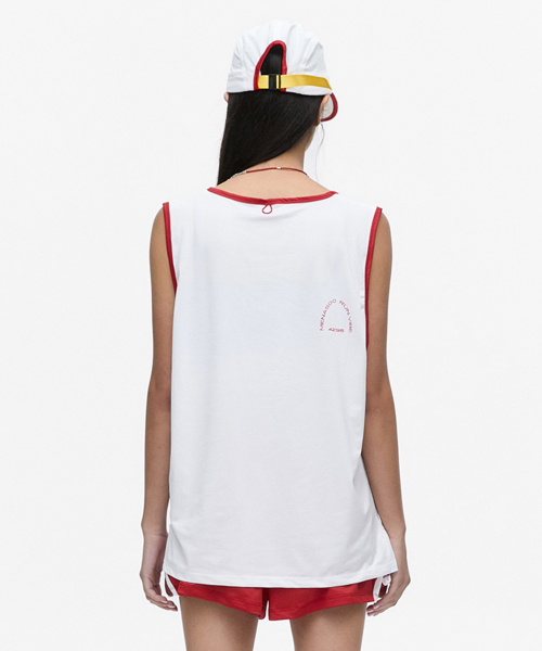 MENASOO(ミナス)の「MESH RUNNER CLUB SLEEVE_WHITE(Tシャツ/カットソー・レディース・ホワイト/ブラック/ライトグレー/ネイビー・F/SMALL/MEDIUM)」の7枚目の写真