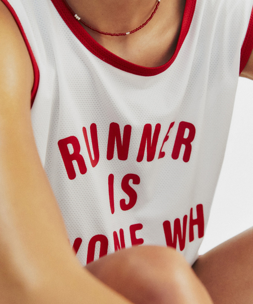 MENASOO(ミナス)の「MESH RUNNER CLUB SLEEVE_WHITE(Tシャツ/カットソー・レディース・ホワイト/ブラック/ライトグレー/ネイビー・F/SMALL/MEDIUM)」の11枚目の写真